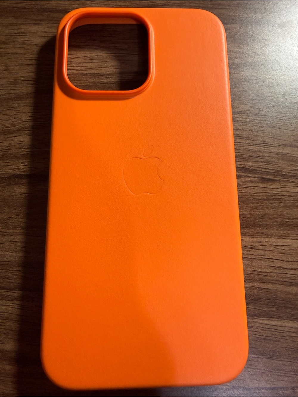 Apple iPhone 14 Pro Max Leather Case with MagSafe - Orange, Unused